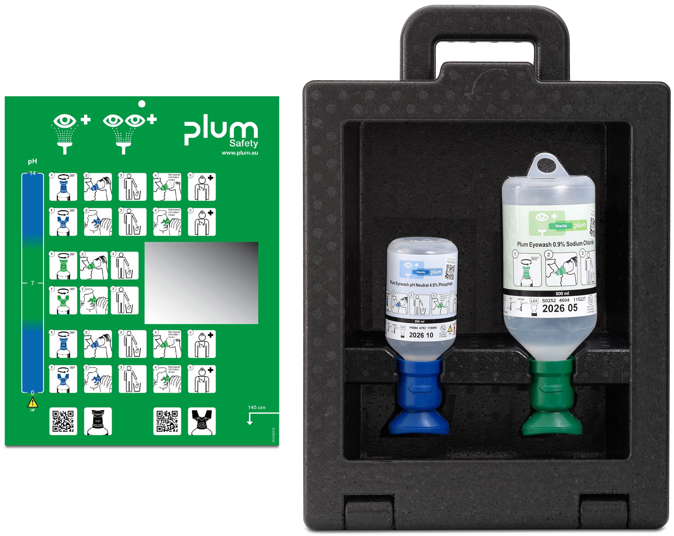 Plum Augenspülstation IBOX Mit Wandhalterung
